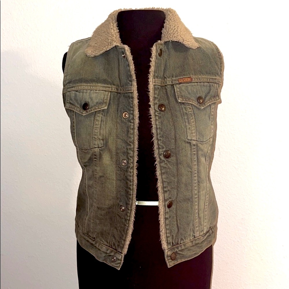 Seven Jean Sherpa lined vest Size M